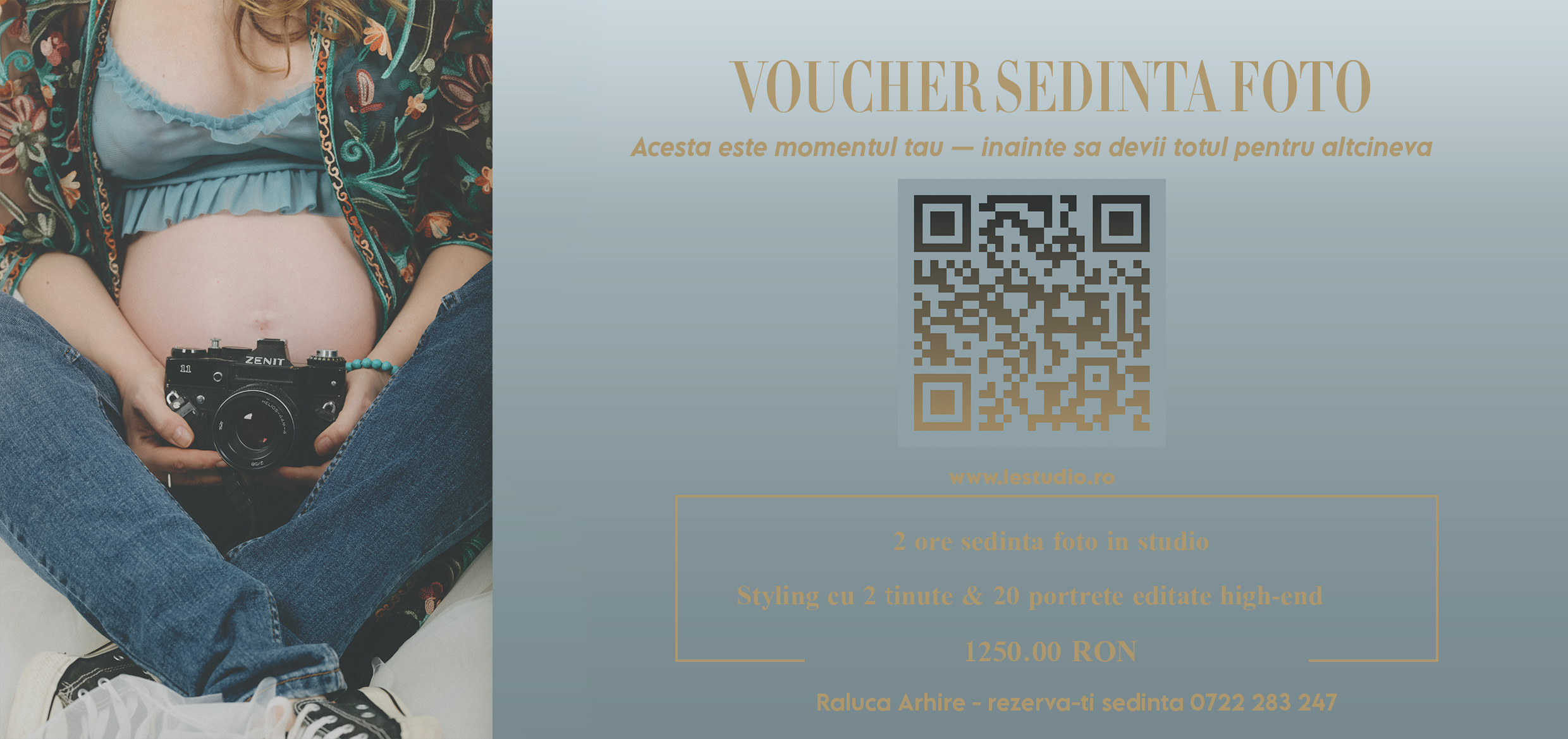 Voucher cadou sesiune foto Maternity